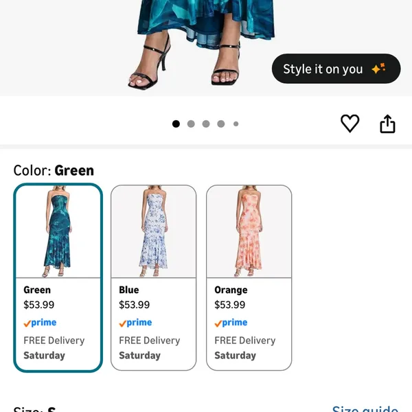 Amazon Teal floral bodycon dress - Image 4