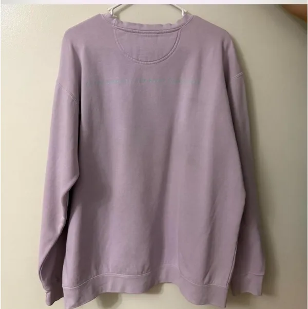 the seaside style Pastel purple sweatshirt #preppy size large - Image 3