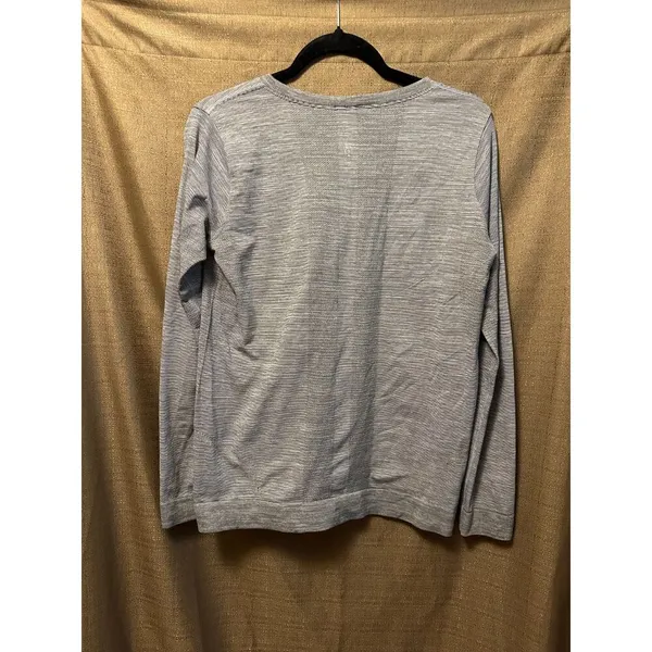Lululemon Woman Swiftly Tech Crew Long Sleeve Shirt Grey Size 8 - Image 3