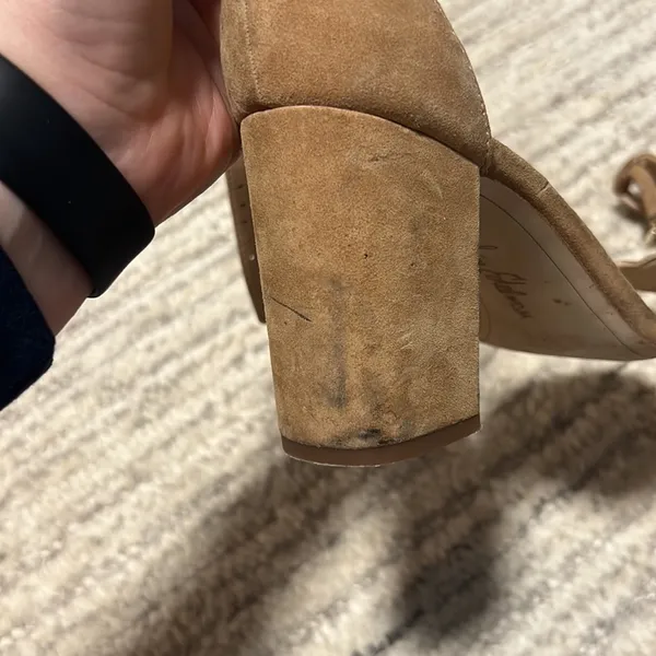 Sam Edelman Odila Nude Suede Block Heels - Image 7
