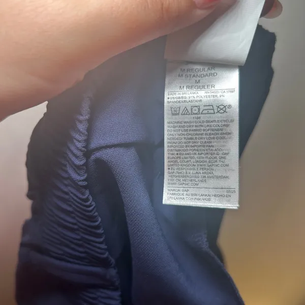 Gap Maternity Navy Blue Wide Leg Versatile Trousers Pants Medium Regular comfy - Image 6