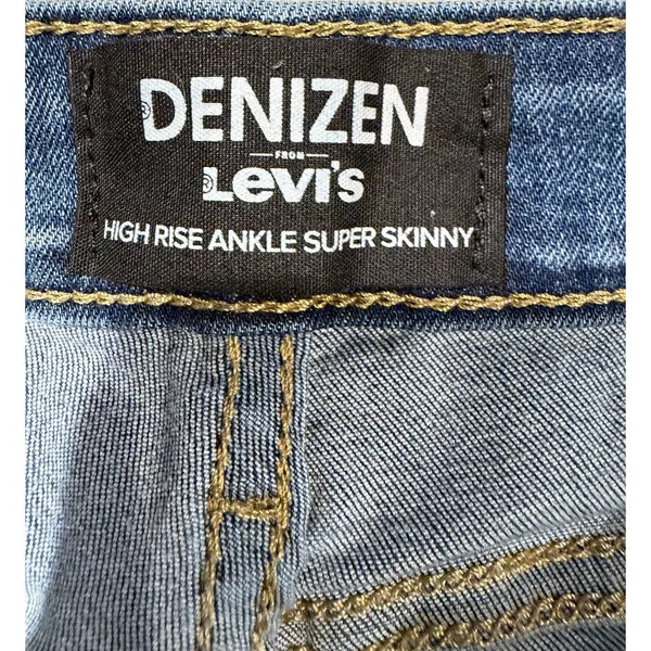Denzien Levi’s Womens Jeans Size 14 W32 High Rise Super Skinny Denim - Image 5