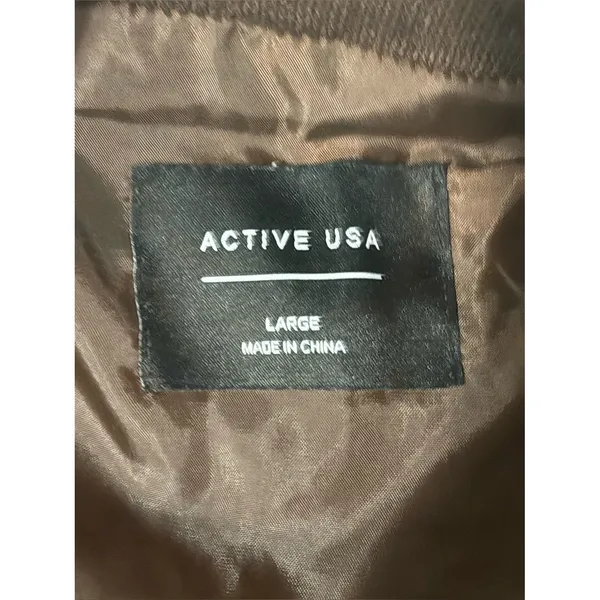 Active USA Brown Quilted Vest - Image 6