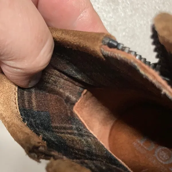Born Aire boots‎ brown leather heeled boots size 7 - Image 13