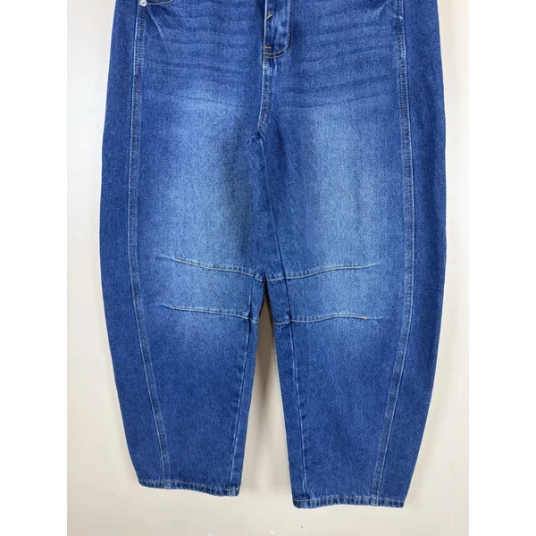 Baggy Jeans Women’s Size 4 Blue Medium Wash Barrel Y2K Grunge 80s 90s VTG - Image 4