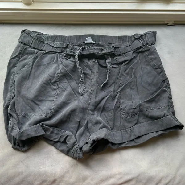 Aerie Charcoal High Waist Shorts - Image 2