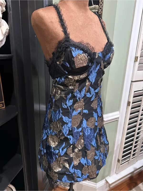 For Love & Lemons Madame Brocade Mini Dress – Size Small (NWT) - Image 4