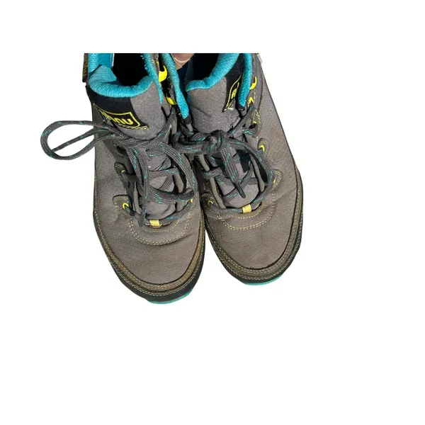 Ahnu Sugarpine Waterproof Hiking Boots Grey Teal Womens 7 Outdoor Gorpcore - Image 5