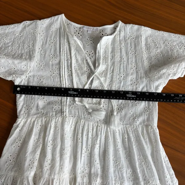 Olivaceous Eyelet‎ Sundress S White Cottagecore Summer Beachy Coquette Preppy - Image 11