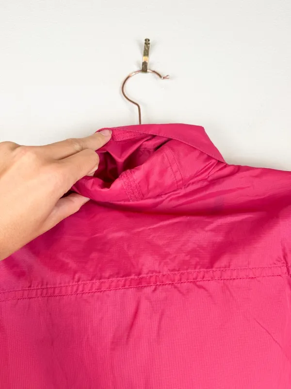 LL Bean Women’s Pink Lightweight Stowaway Hidden Hood Windbreaker Jacket L/XL - Image 7