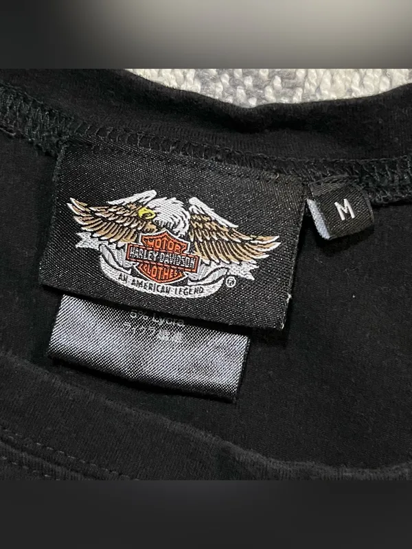 Harley Davidson Black 105th Anniversary Shirt Medium - Image 5