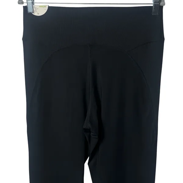 NEW Offline By Aerie 7/8 Leggings Ribbed Hi Rise Black Athletic Stretch XXL‎ - Image 6
