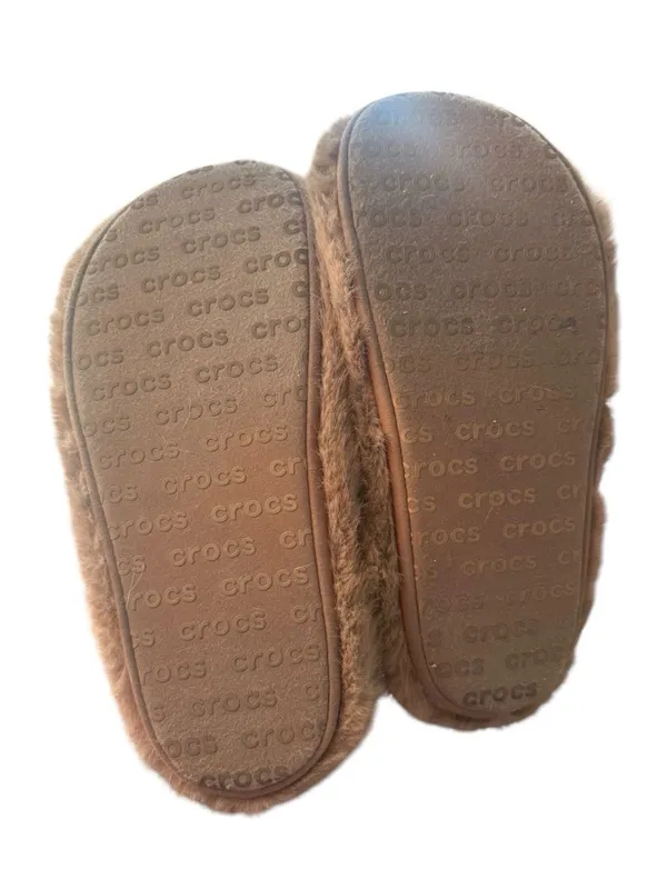 Crocs Classic Unfurgettable Clog in milk chocolate Brown Faux Fur Size 9 Womens - Image 7