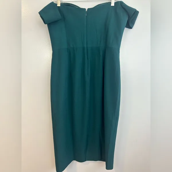 Dress the Population Bailey Pine Green Off the Shoulder Sheath/Bodycon Dress XL - Image 7