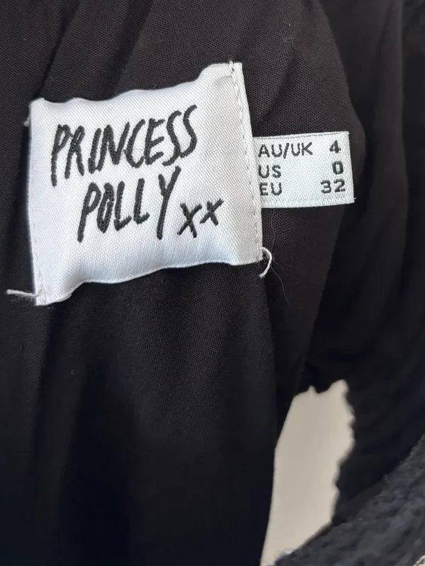 Princess Polly Hazel Cut Out Mini Dress Black Ruched Lace Bodice Whimsigoth - Image 10