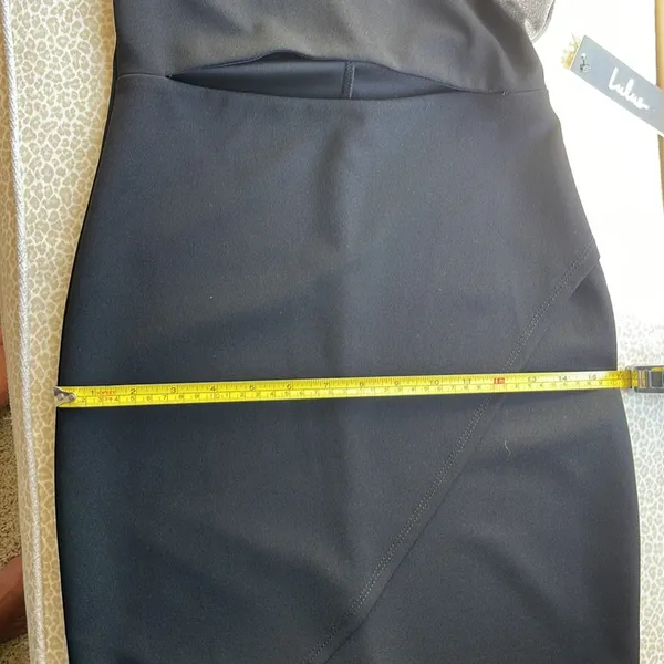 NWT Lulu’s Little Black Dress with peek a boo front opening - Image 15