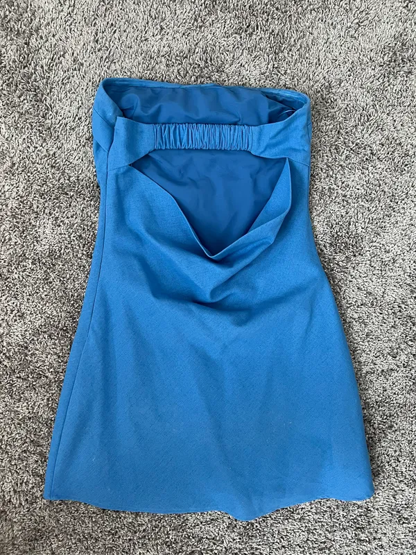 American Threads Josie Strapless Open Back Mini Dress - Image 4