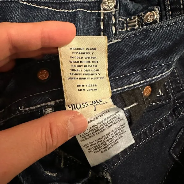 Miss Me Women's Skinny Jeans with Stitching Accent and Embellishment Size 26 - Image 12