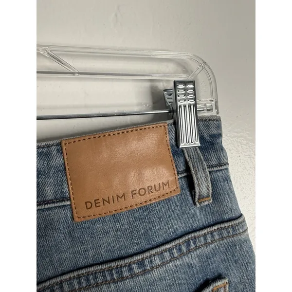 Denim‎ Forum The 90s Naomi Super Hi Stovepipe Size 30 Minimalist 7 YR Blue Taboo - Image 7