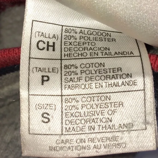 Disney Unisex Grumpy Gray w/Red/Black Trim Ribbed Textured Sweatshirt-Size Small - Image 13