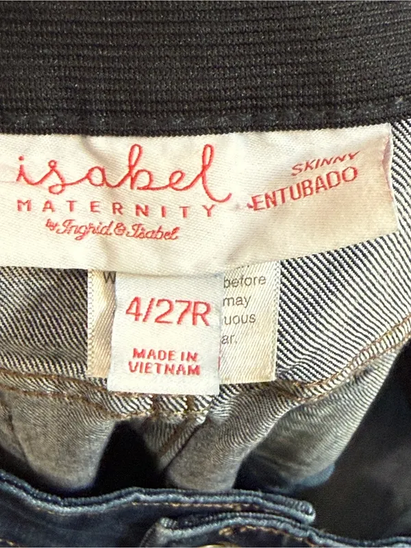 Isabel Maternity by Ingrid & Isabel Slim-Fit Jeans in Dark Blue - Image 4
