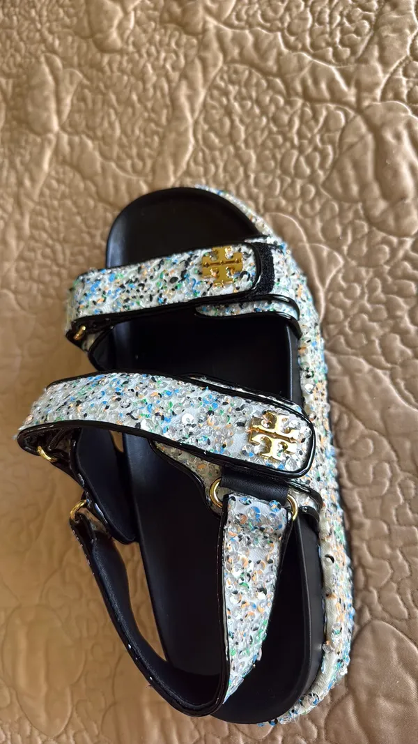 Tory Burch Kira Sport Sandal in Tweed/Bouclé - Image 8