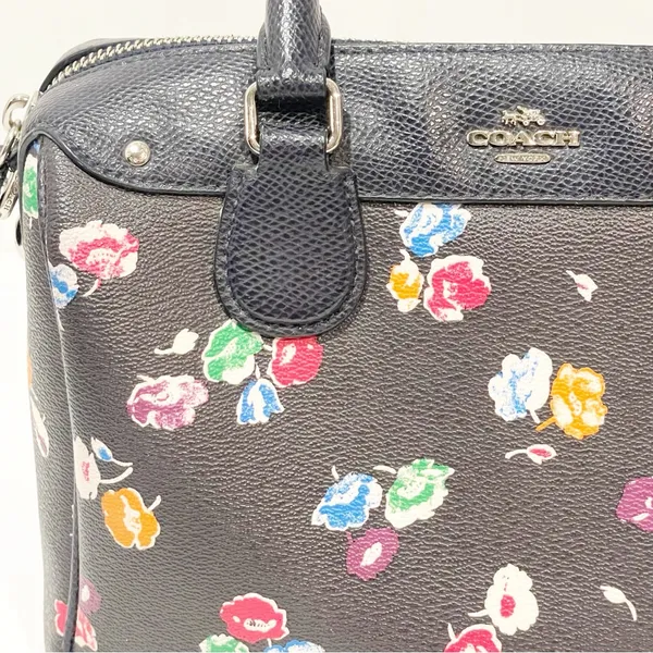 COACH Black Floral MINI BENNETT‎ SATCHEL SMALL WILDFLOWER Handbag - Image 2