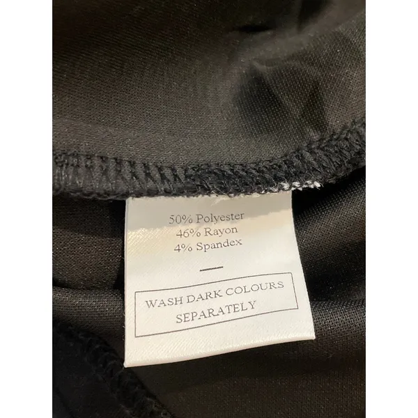 Sampeel Dress Size S Black Matte Jersey Shift Long Sleeve Wrinkle Free NWT - Image 8