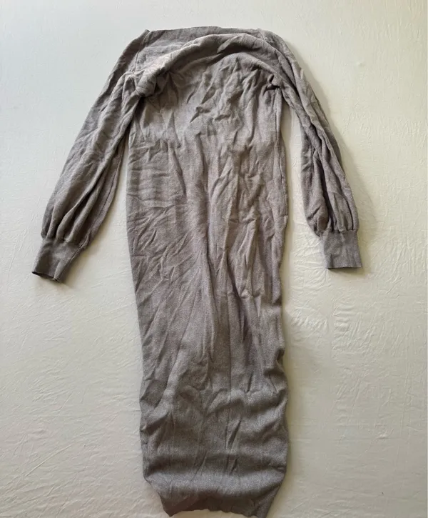 Grade & Gather Shirred Sweater Midi Dress - Image 7