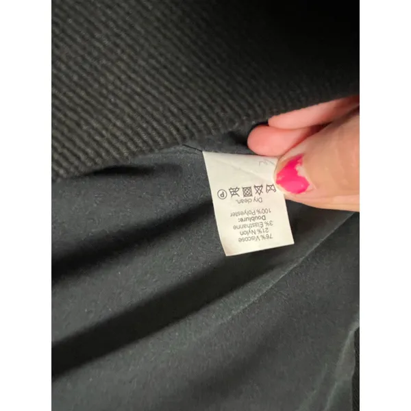 Madewell‎ Lauren Collarless Longline Blazer Jacket Black Minimalist Chic Size 4 - Image 7