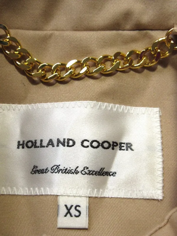 NWT Holland Cooper Epton Macintosh in Dark Stone Khaki Trench Coat XS - Image 7