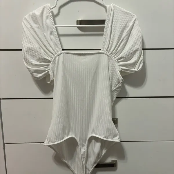 Free People Front Row Bodysuit White - Image 4