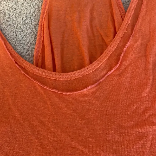 We The Free Free People's Karen Orange Multi Layered Tank Top - Image 5