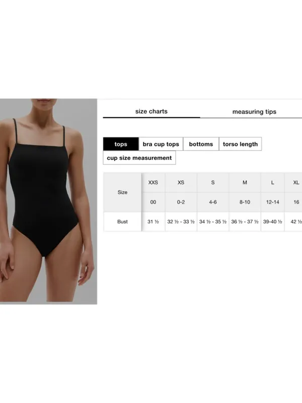New Athleta XS Straight Neck One Piece Swimsuit X-Small Regular Black - Image 5