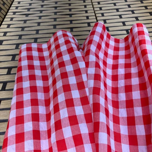 Day + Moon Pink‎ And Red Plaid Romper Size Large Pink - Image 9