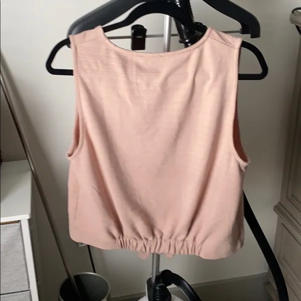 Like new Tie waist tank J CREW size L - Image 2