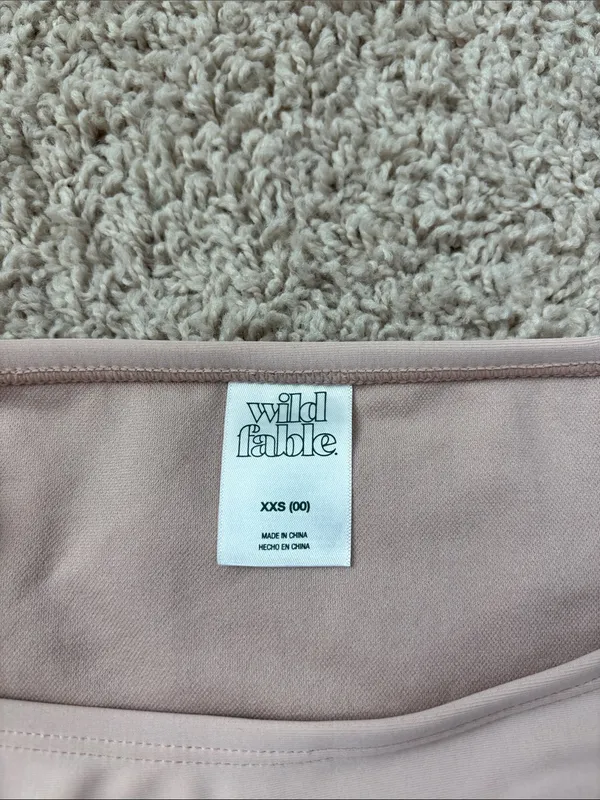 wild fable Dusty Pink Bikini Bottom with Side Ties - Image 2