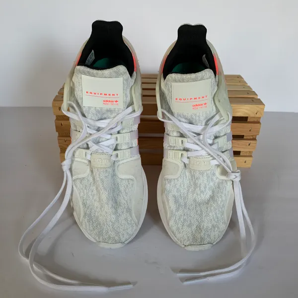 Adidas White/Pink EQT Support ADV White Turbo Training Sneakers - Image 3