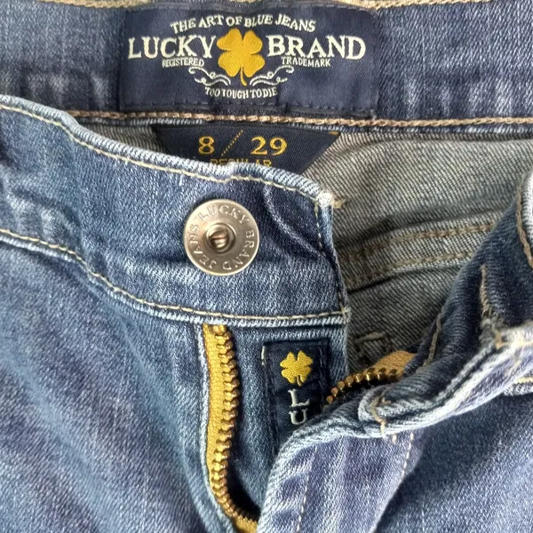 Lucky 8 30x30 Sweet N Low Medium Wash Boot Cut Jeans with Contrast Stitching - Image 9