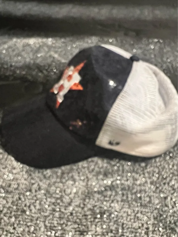Womens OSFA Genuine Merchandise Houston Astros Dazzle Logo Sequin SnapBack Hat - Image 4