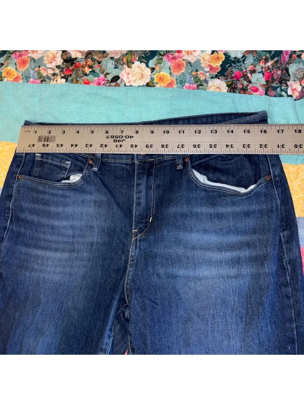 Levi's Signature Mid-Rise Straight Jeans Waist 31 x L28 Classic Denim Blue - Image 8