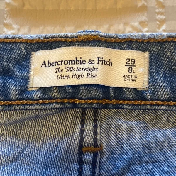 Abercrombie & Fitch A&F Jeans 8 29 Long 90’s Straight Ultra High Rise - Image 5