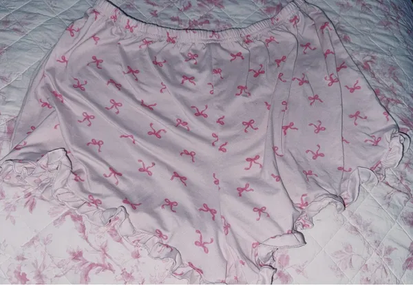 Laura Ashley pink bow pj bottoms - Image 2
