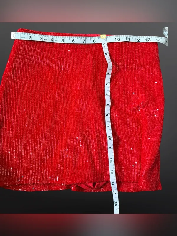 ✨ Show Me Your Mumu All Night Sequin Mini Skort XS NWT - Image 8
