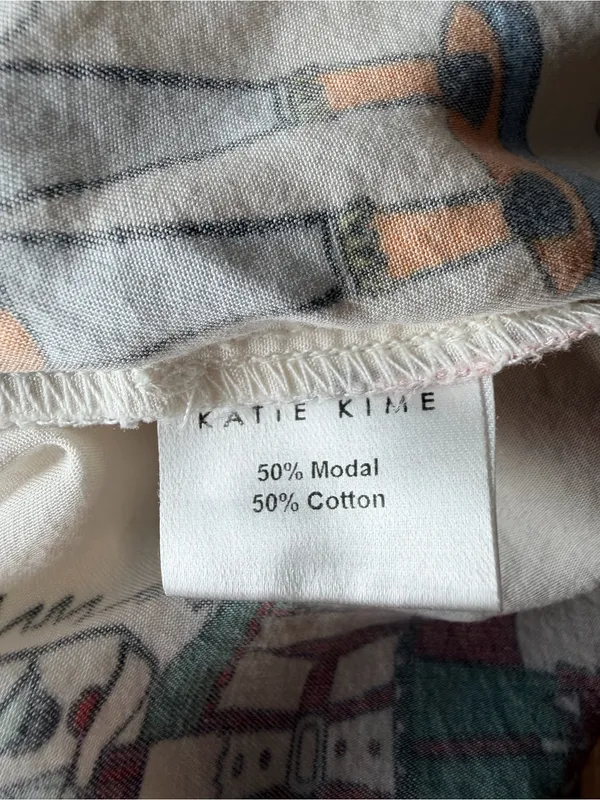 Katie Kime Nutcracker Pajama Shirt Extra Large XL Cotton Modal Holiday Sleep Top - Image 7