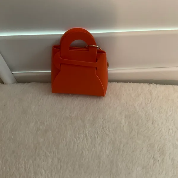 Little orange purse key fob - Image 3