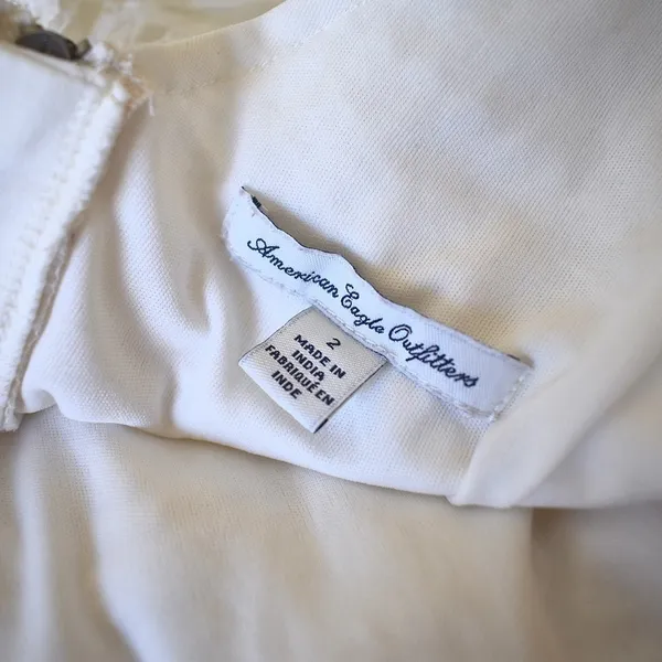 3/ $25 American Eagle Outfitters Casual White Dress‎ - Image 4