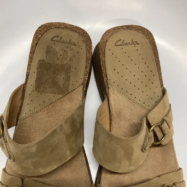 Clarks cork footbed‎ slip on sandals size 10 - Image 4
