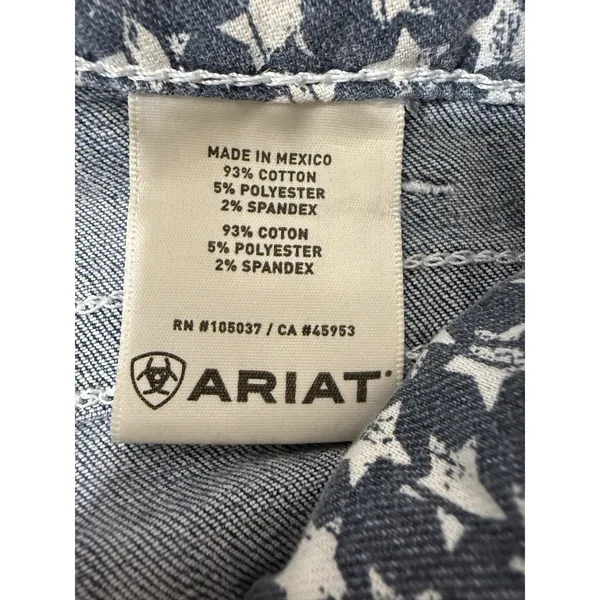 ARIAT R.E.A.L. Skinny Jeans Women’s 26R Low Rise Denim Frayed Hem Blue - Image 15