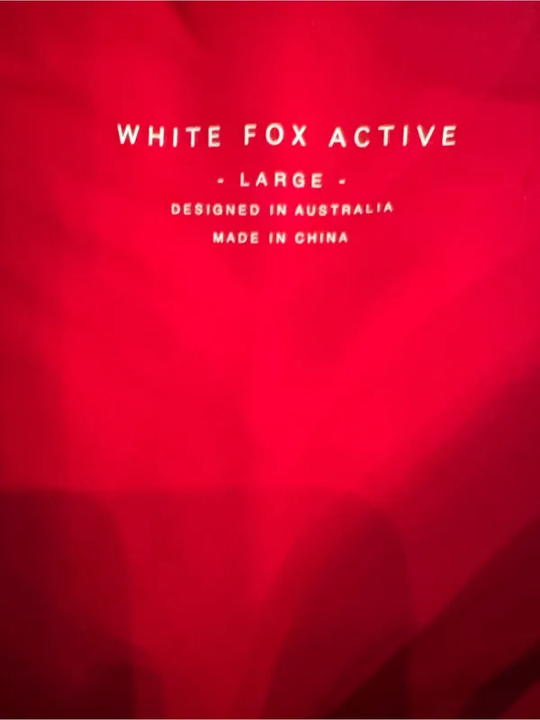 White Fox Boutique Red High-Waisted Leggings - Size Large (NWOT) - Image 3